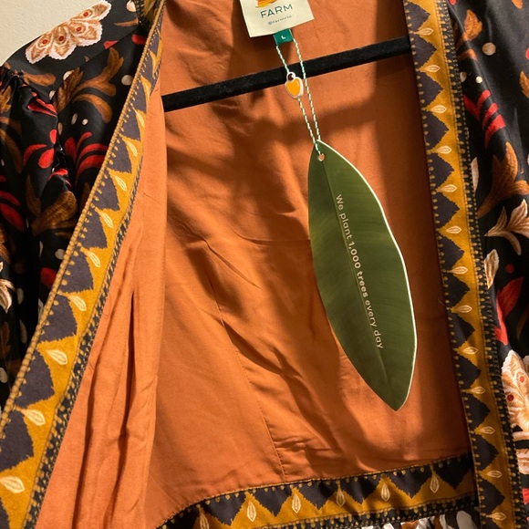 FARM Rio Tapestry Garden Multicolor V Neckline Mini Dress - Picture 9 of 12